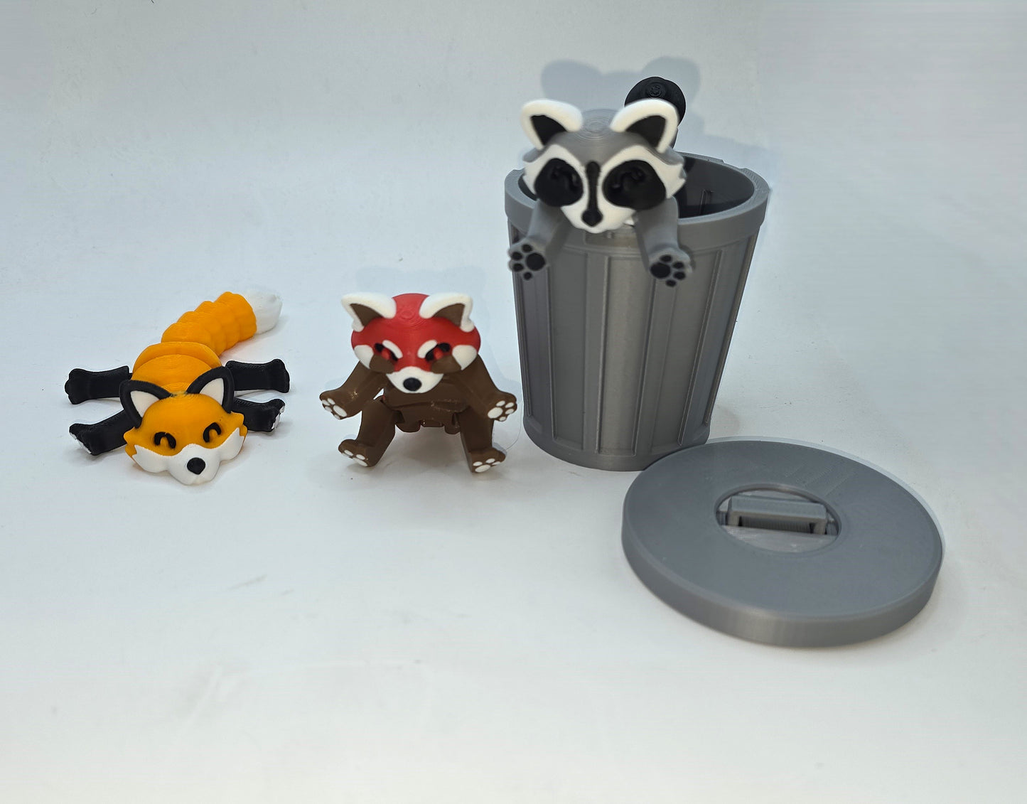 Cute Trash Animals - Racoons, Foxes, Red Pandas