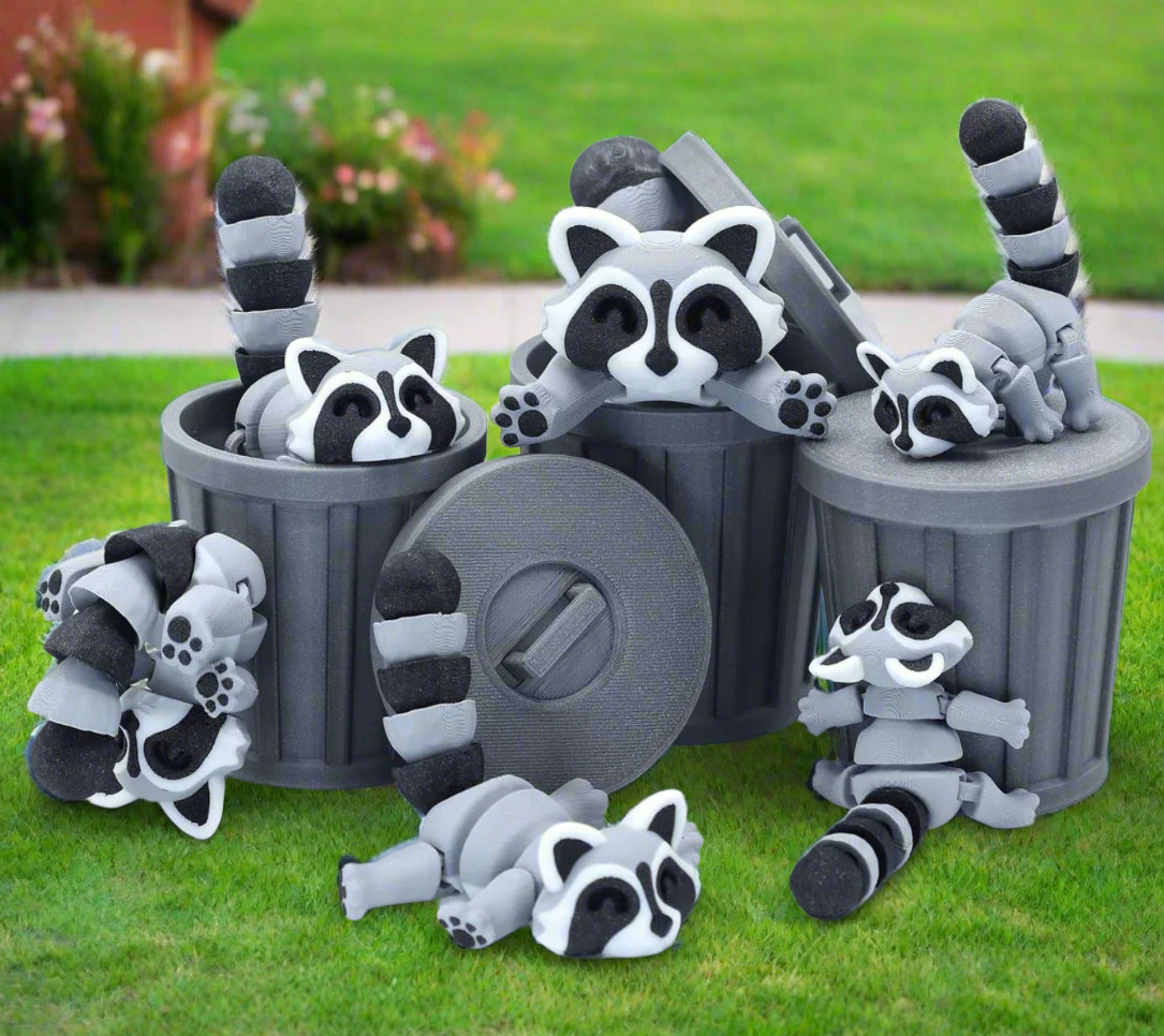 Cute Trash Animals - Racoons, Foxes, Red Pandas